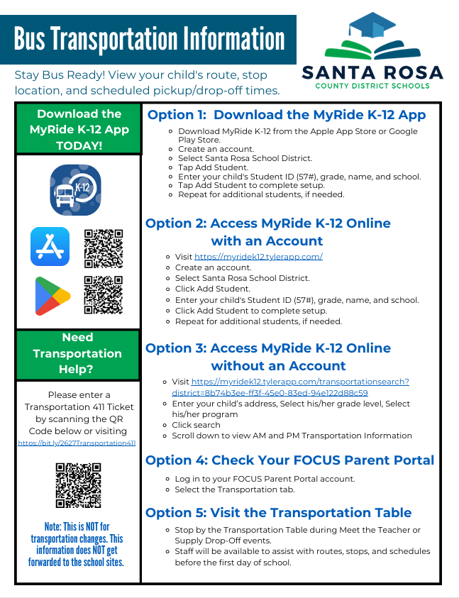 Bus information
