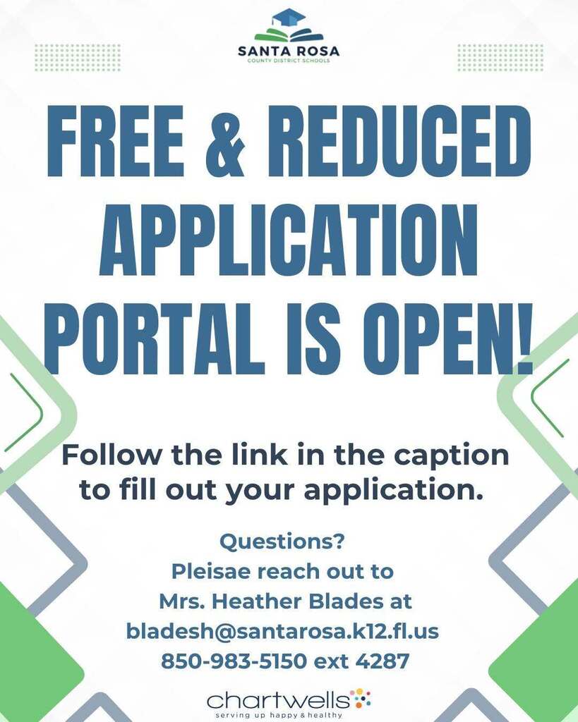 free & reduced application