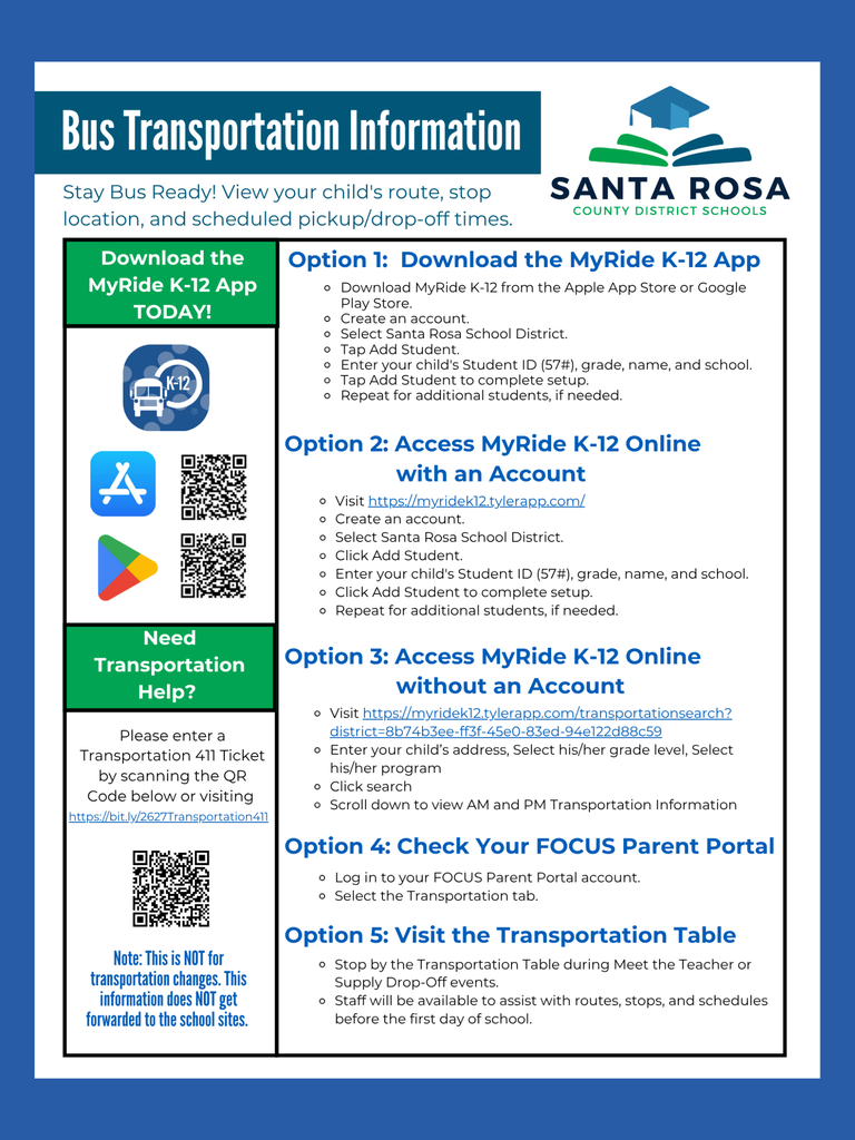 Back to School Resources