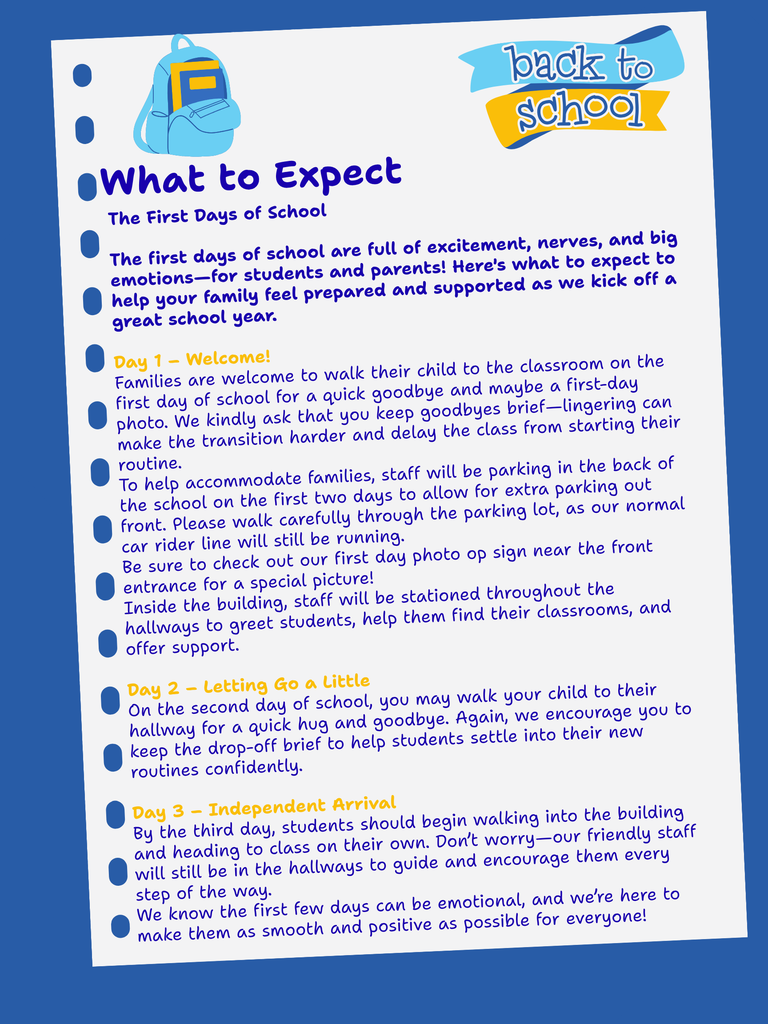 Back to School Resources