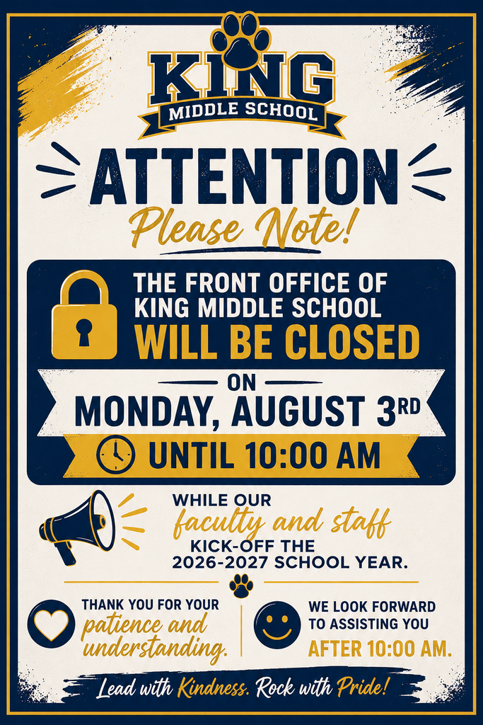 KMS office closed today August 3rd