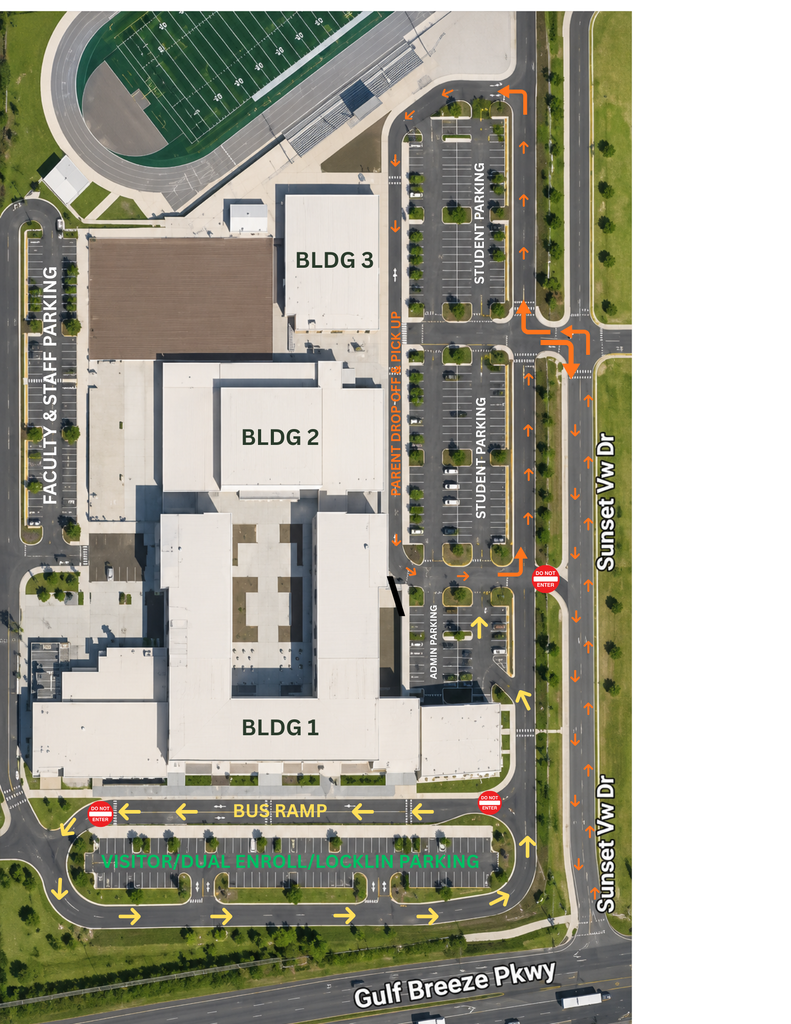 Drop off & Pick up Map