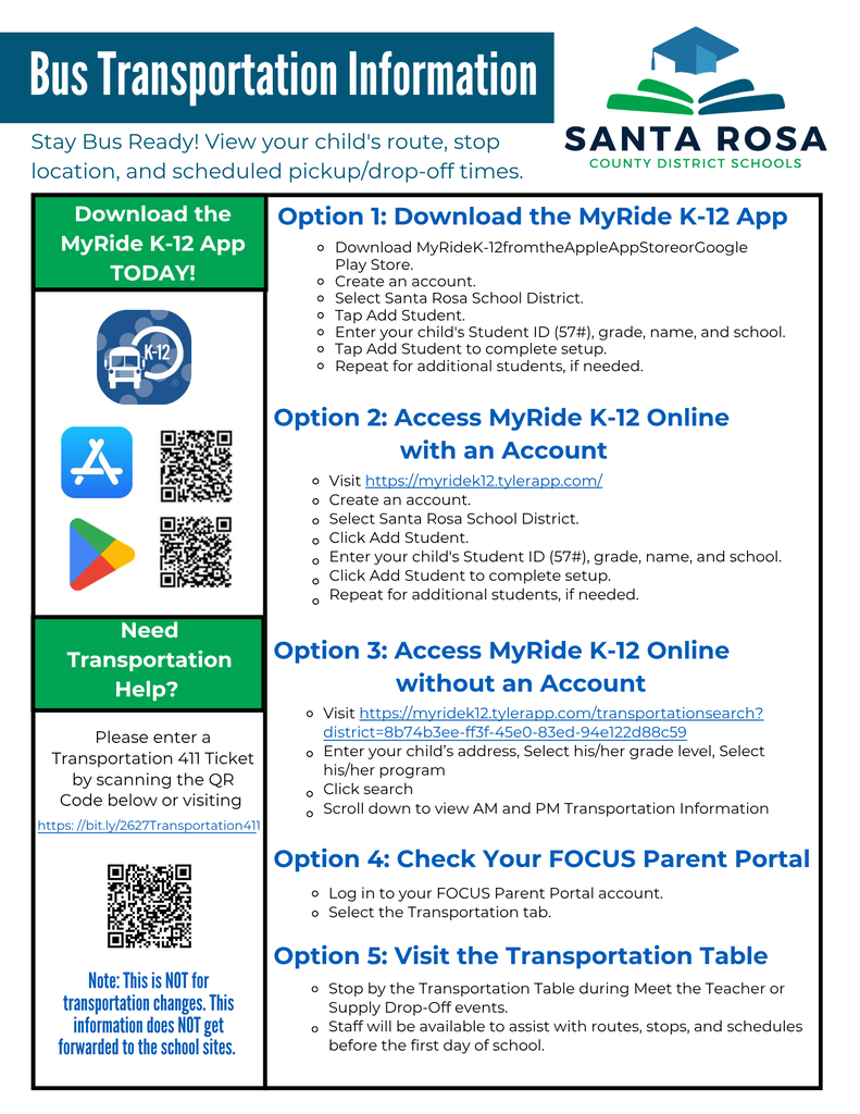bus info