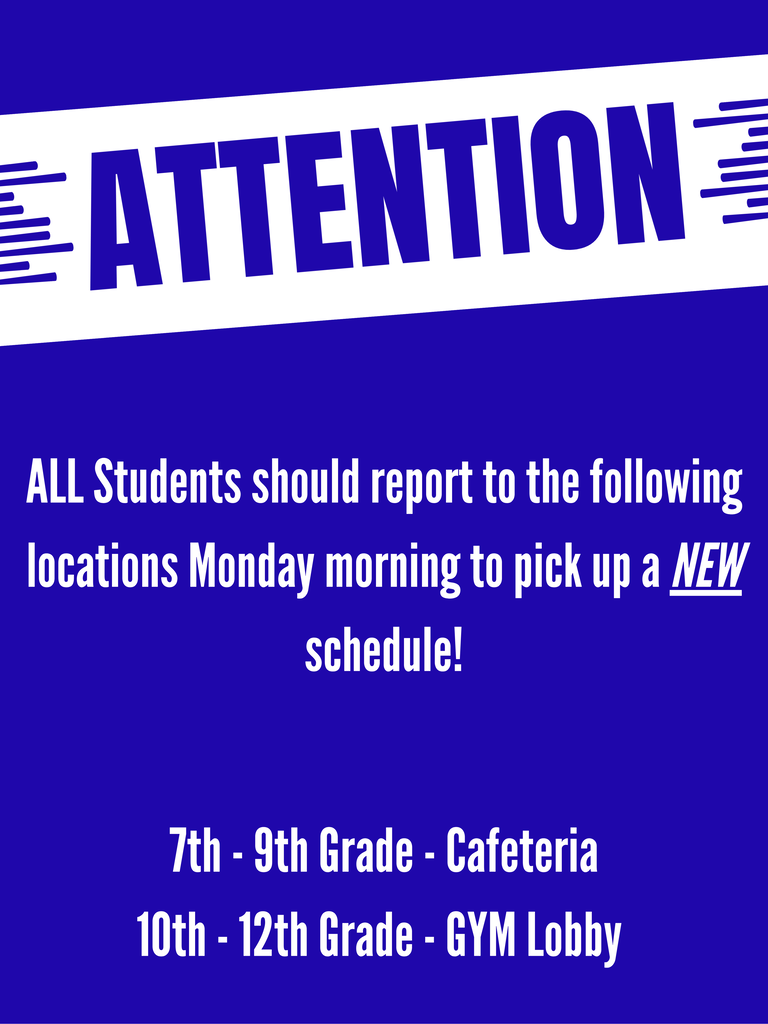 Schedule Updates 