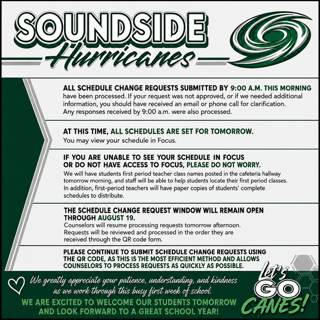 Schedule Change Info