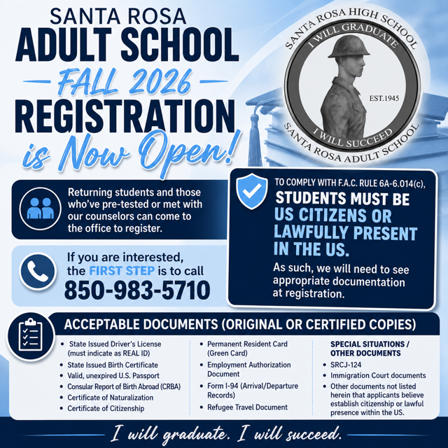 SRAS Fall 2026 Registration