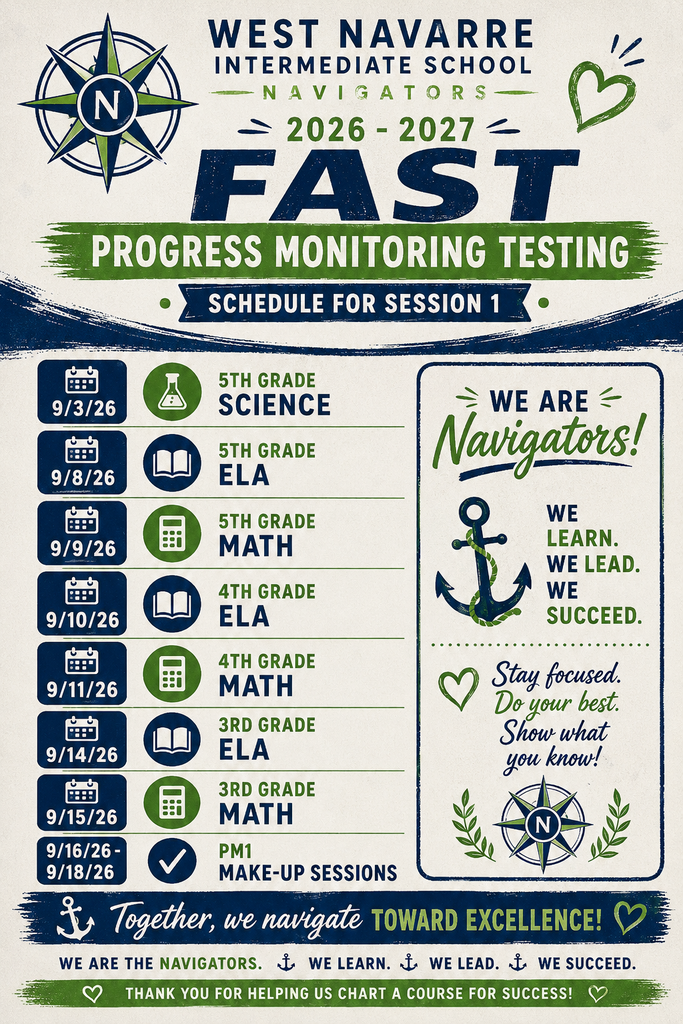 FAST Testing Dates in the Description