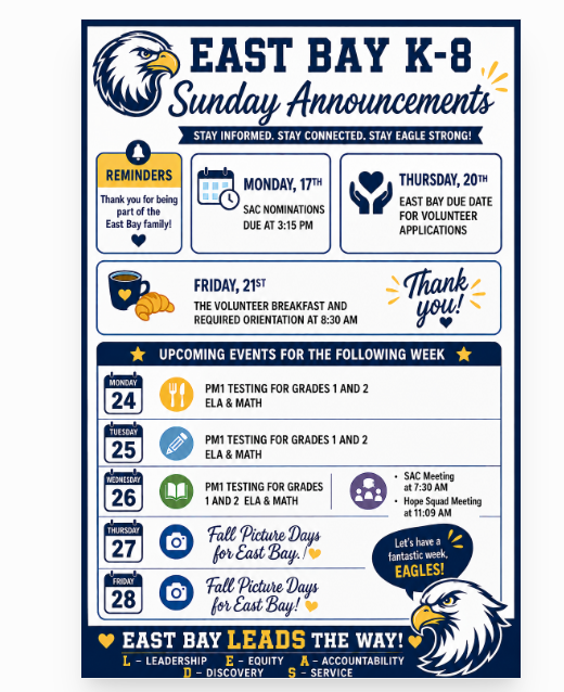 Sunday Announcements