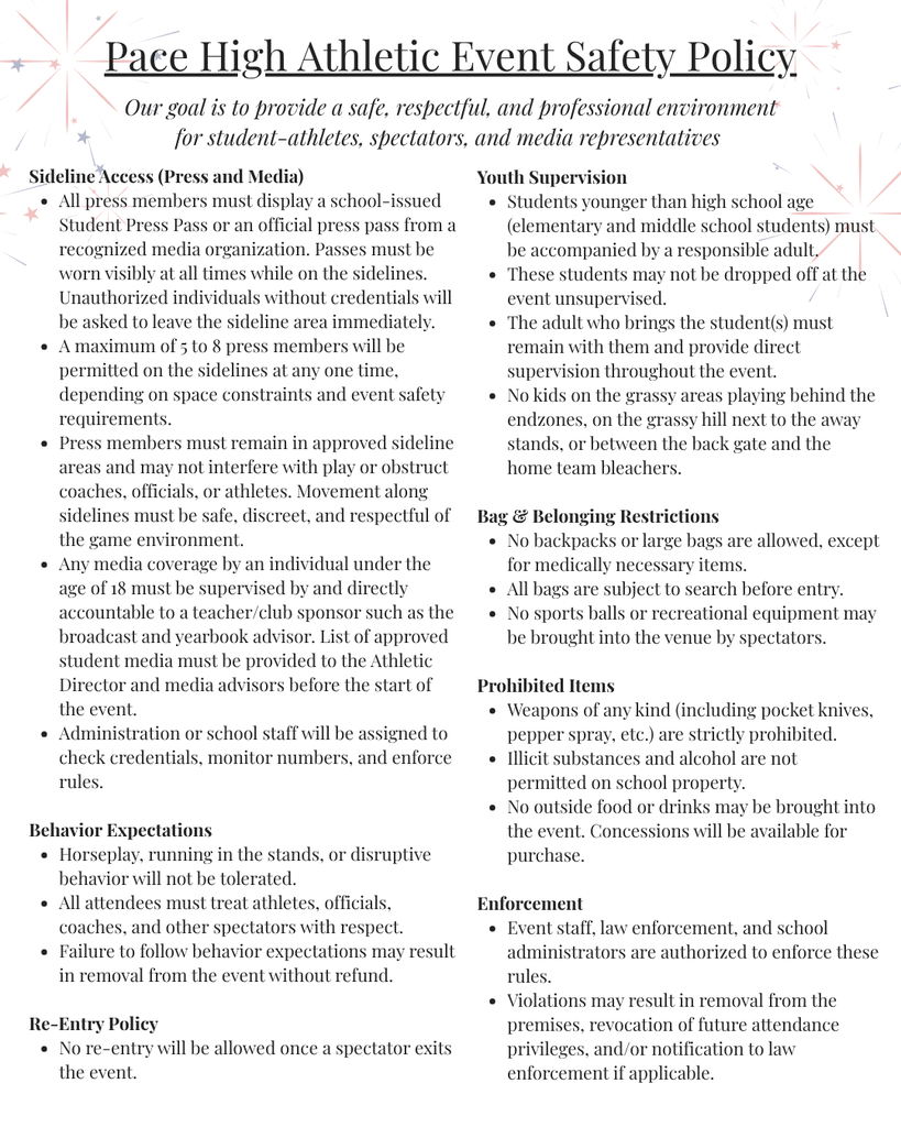 athletics safety