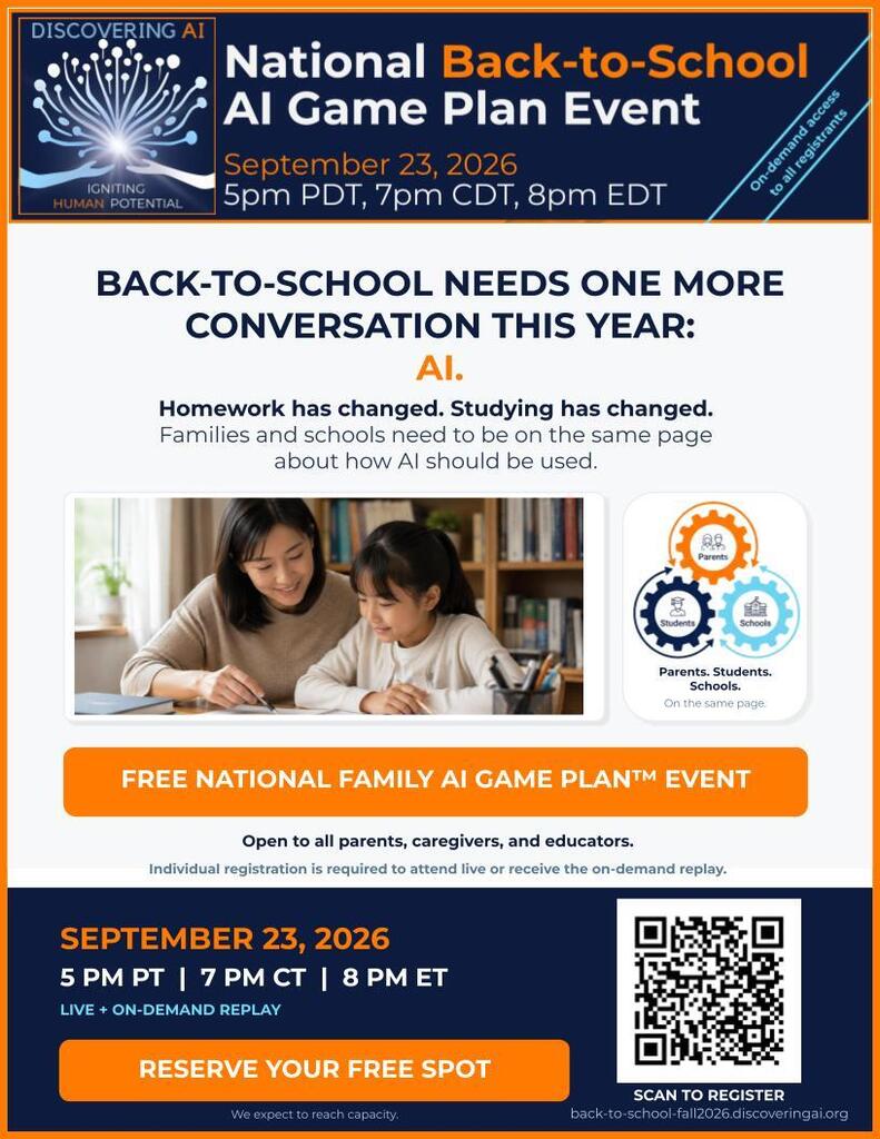 Family AI Game Plan Event - Register Today