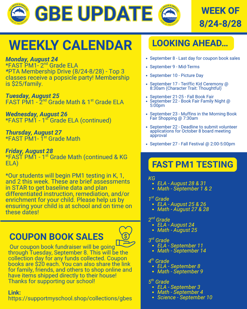 GBE Weekly Update 8.24-8.28