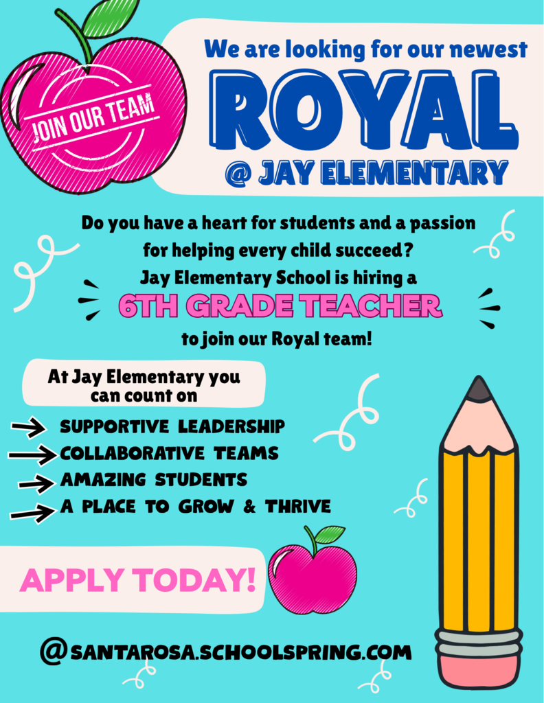 hiring a 6th grade teacher
