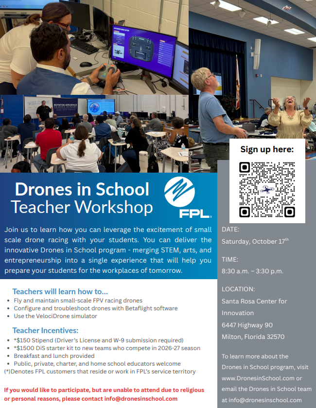 Drones in School Teacher Workshop