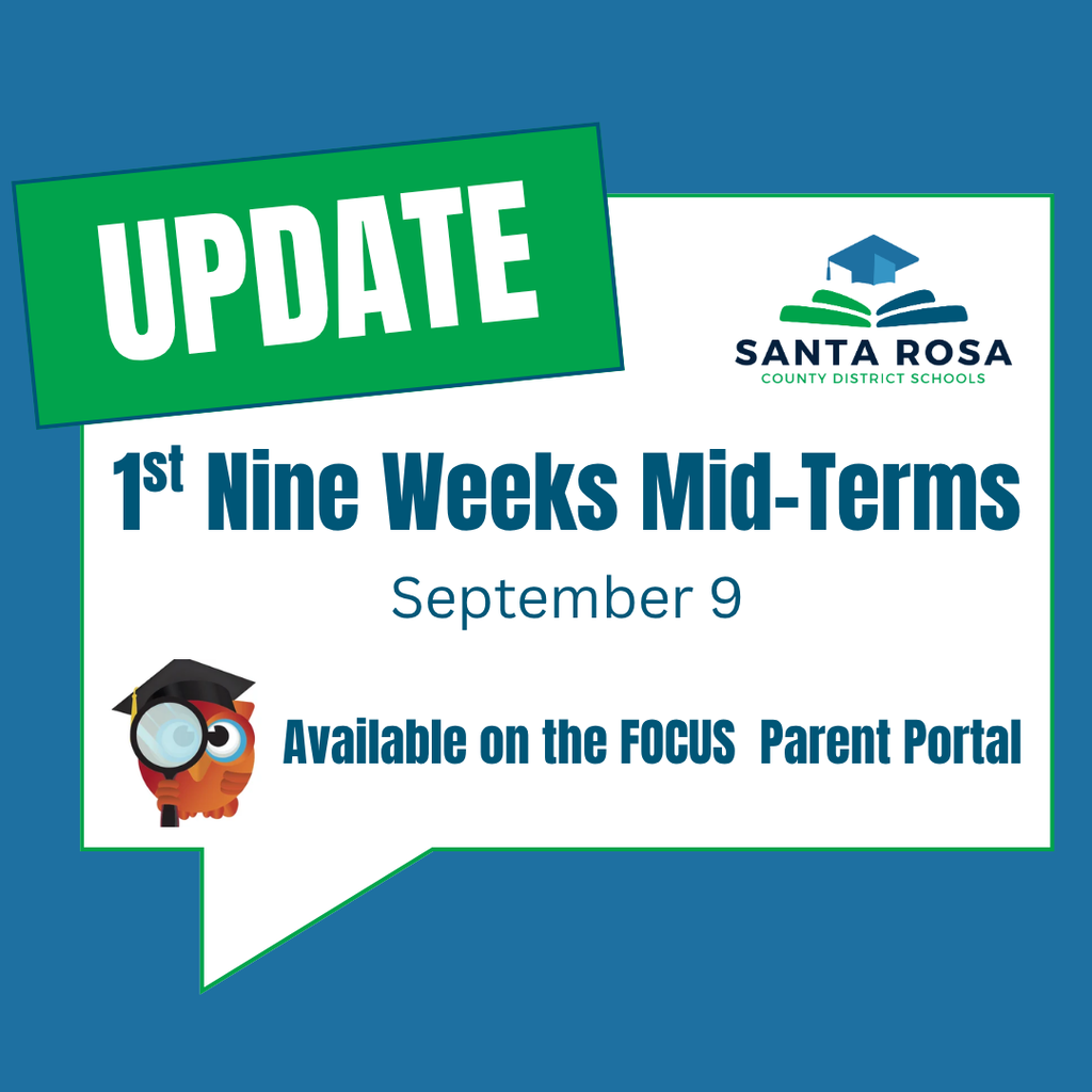 1st 9 weeks mid-terms available on FOCUS