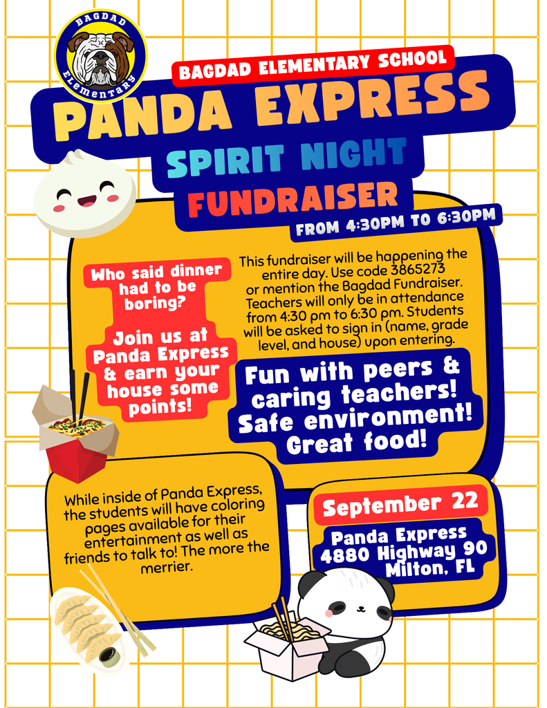 Panda Express Spirit Night - Save the Date 