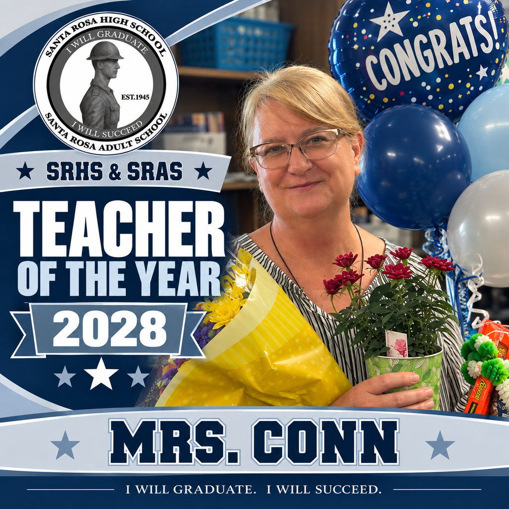 Mrs. Conn, SRHS & SRAS Teacher of the Year! 