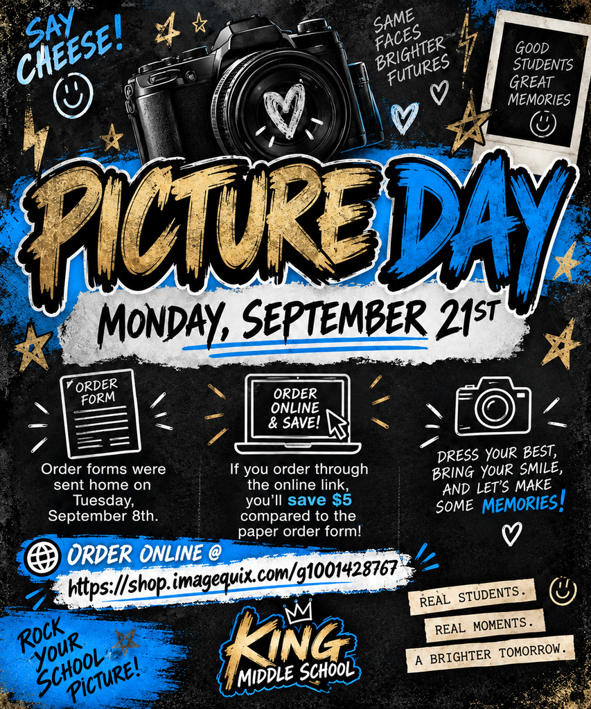 School Picture Day at KMS on Monday, September 21st