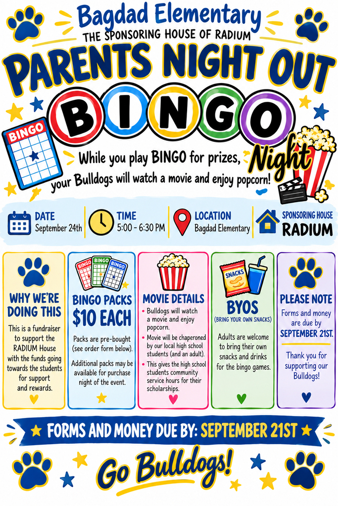 Parent's Night Out Bingo 