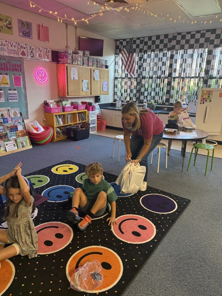 Gifts to kindergarten students from Pen Air Credit Union