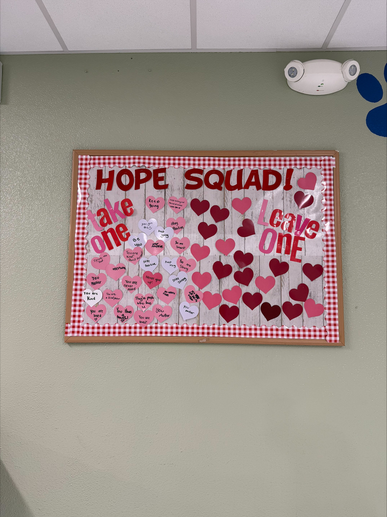 Hope Squad bulletin board