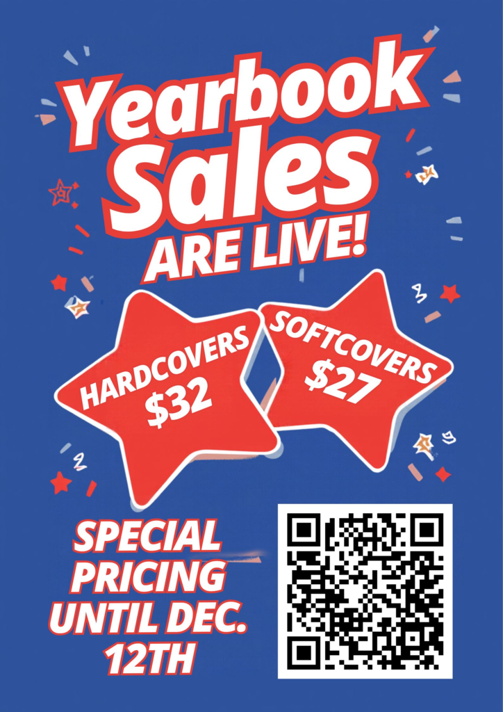 Yearbooks on sale now!