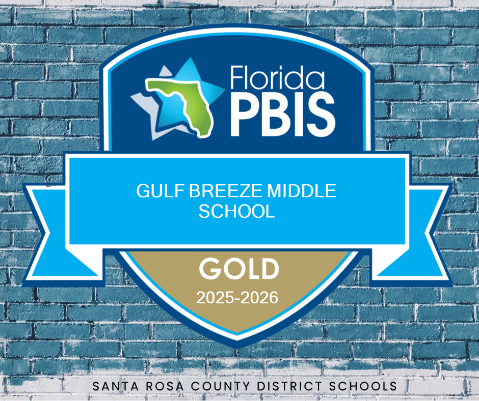 Image for Gulf Breeze Middle School Florida PBIS Gold award