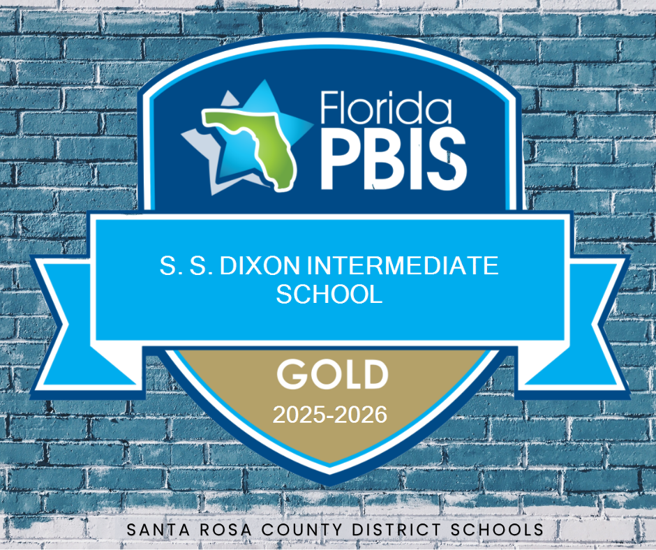Image for S.S. Dixon Intermediate School Florida PBIS Gold award