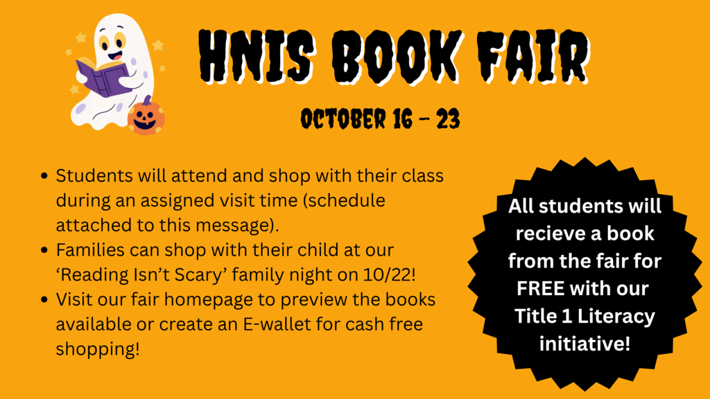 HNIS Book Fair Info