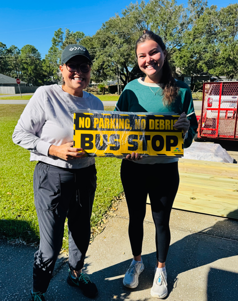 Temporary Bus Stop Signs
