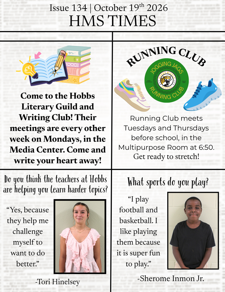 Page 1 of the HMS Times Issue 134