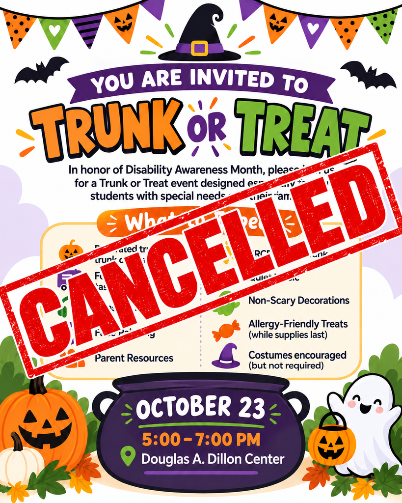Trunk or Treat Cancelled