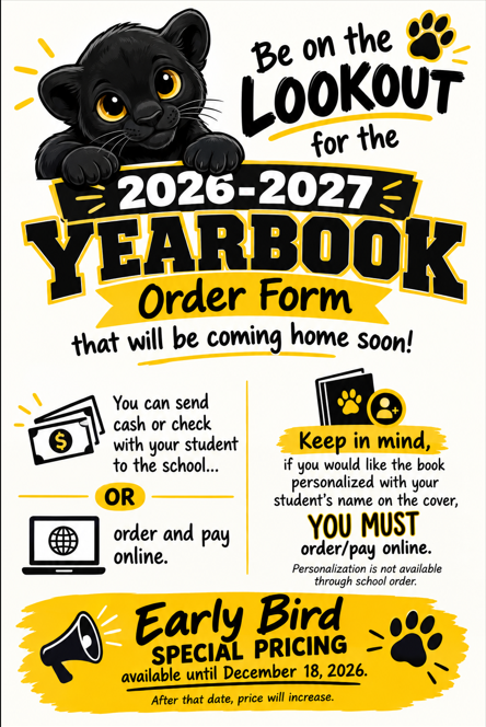 Yearbook Order Flyer