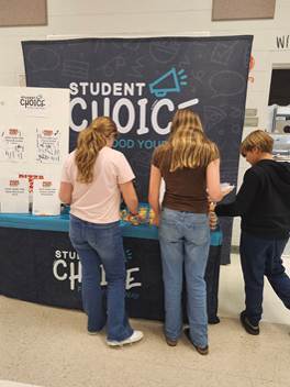 Students choosing