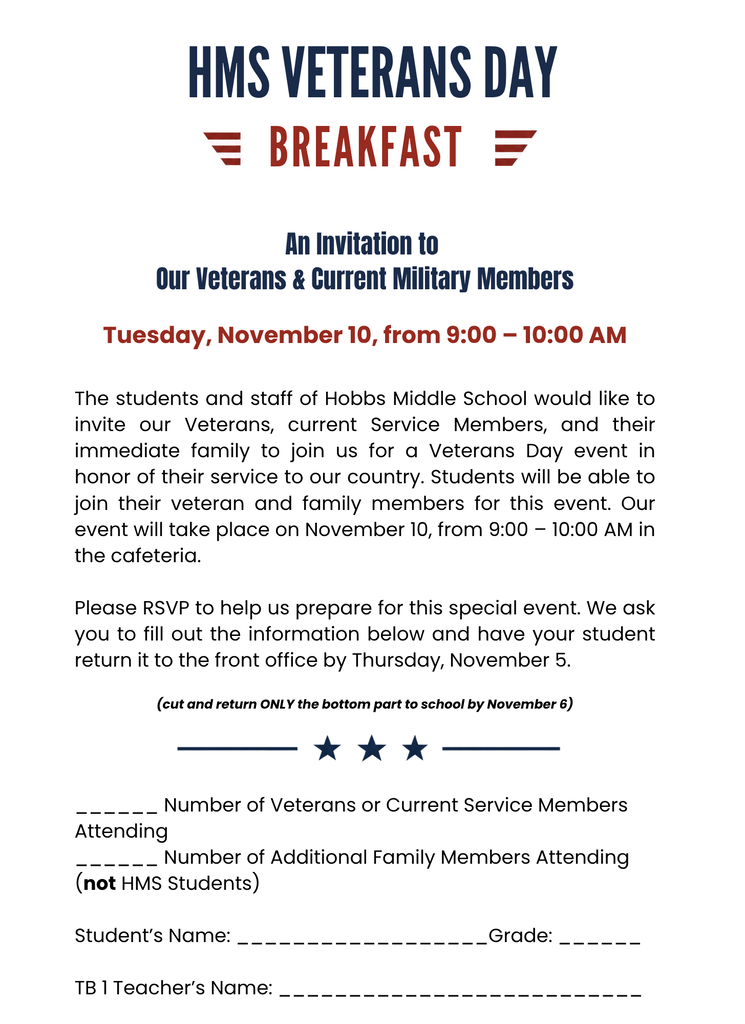 veterans day invitation