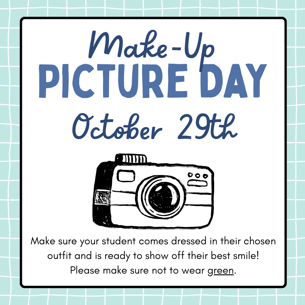 make-up picture day flyer