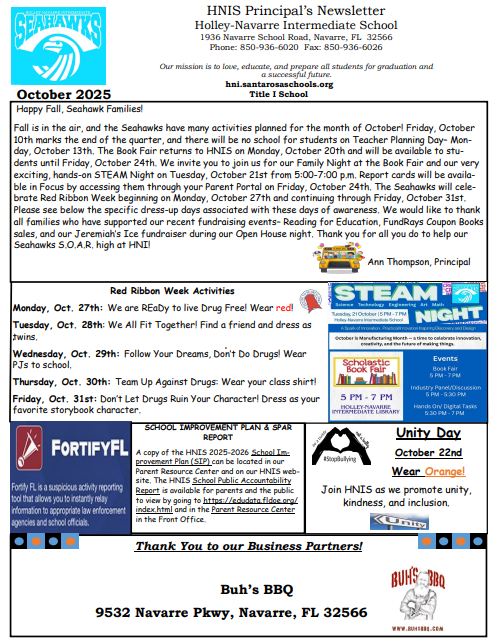 October Newsletter