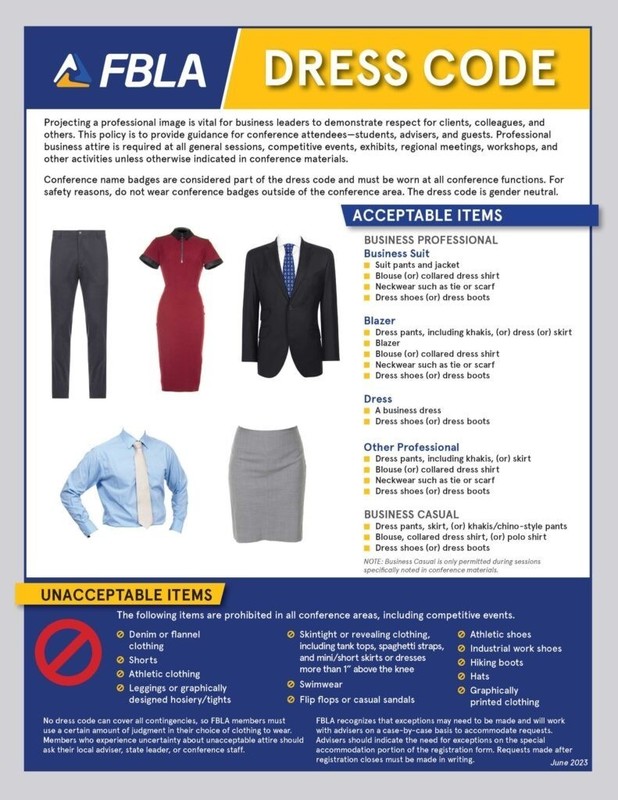 FBLA Dress Code