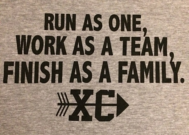 quote “Run as one, work as a team, finish as a family"