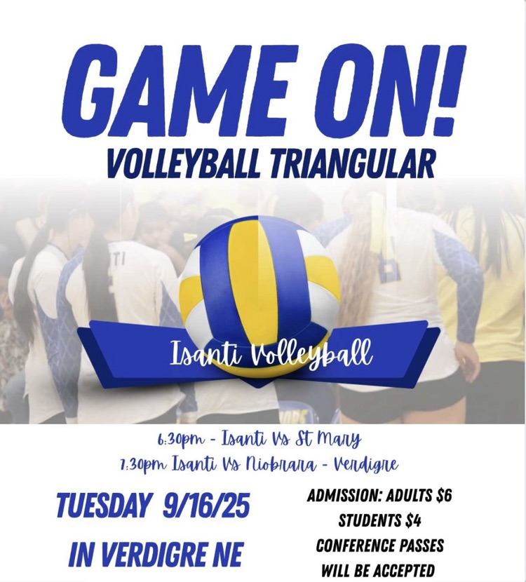 volleyball post for triangular in verdigre ne on 9-16-25