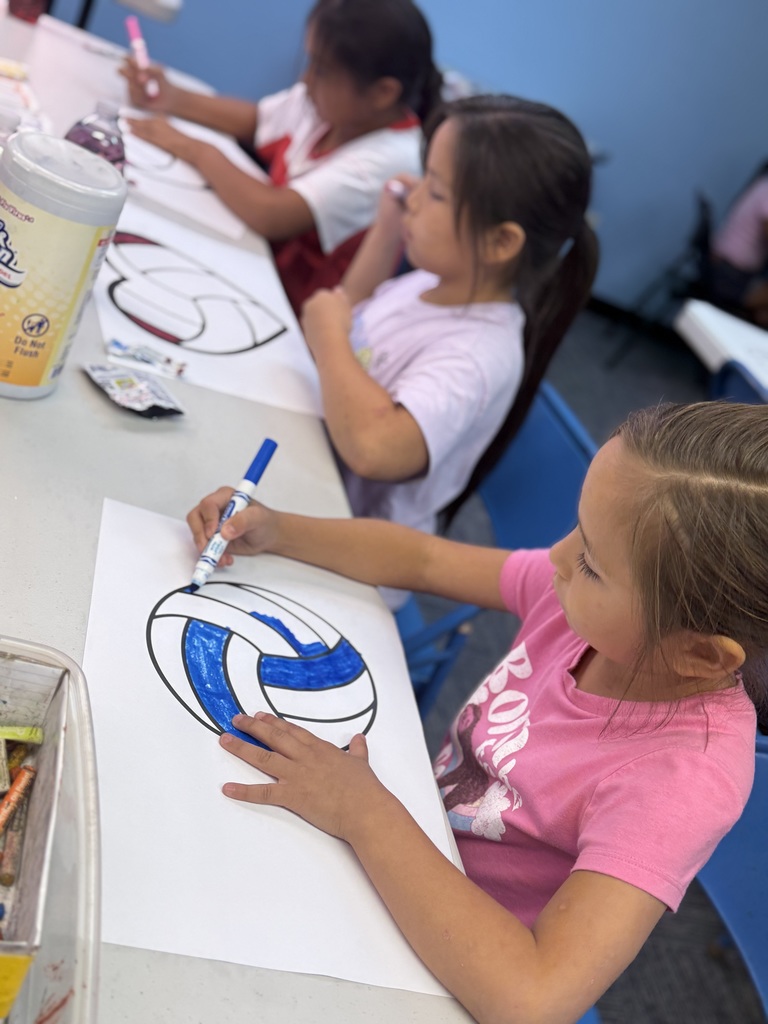 After School Program students preparing for homecoming week!