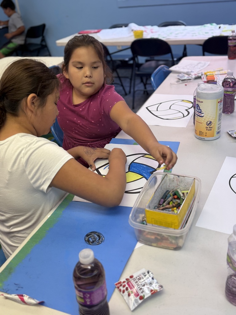After School Program students preparing for homecoming week!