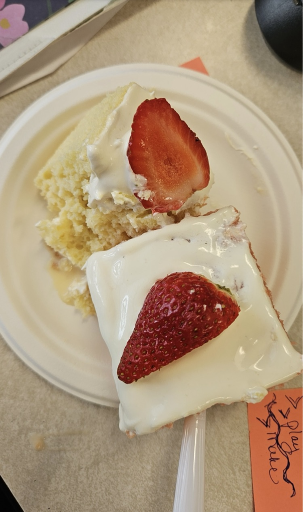 picture of a piece of tres leches cake 