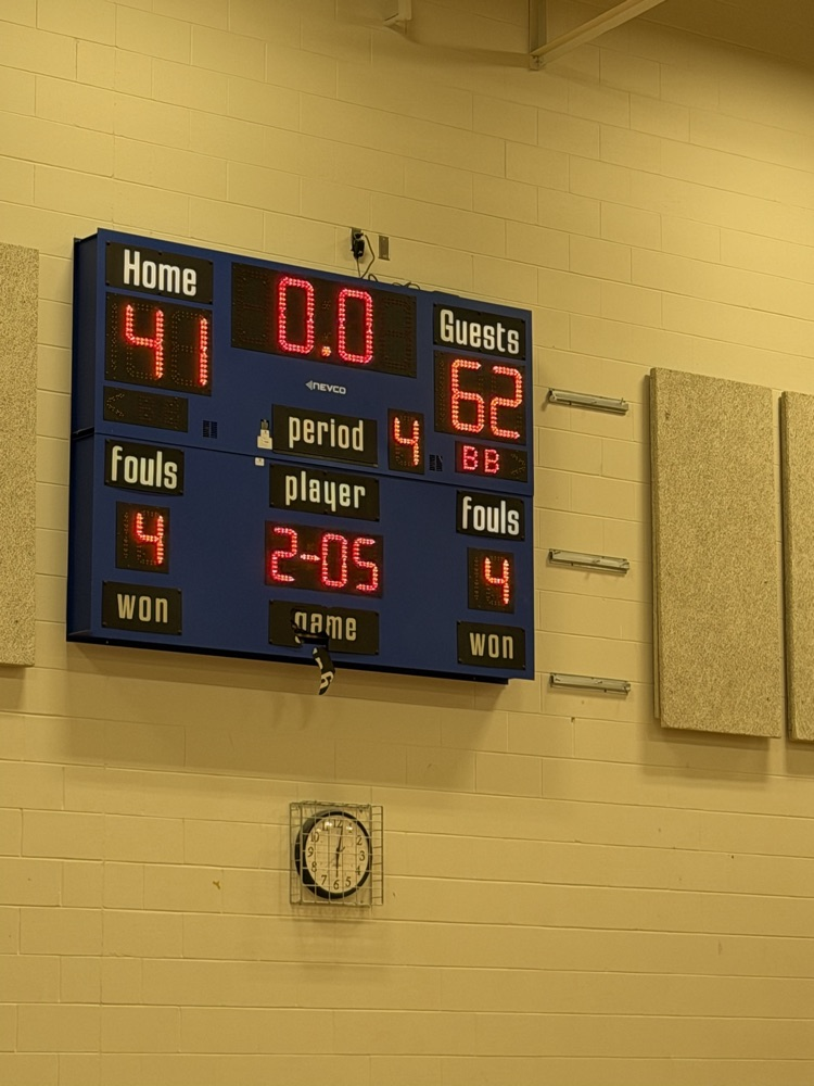 scoreboard of 62-41 score for the win for Santee