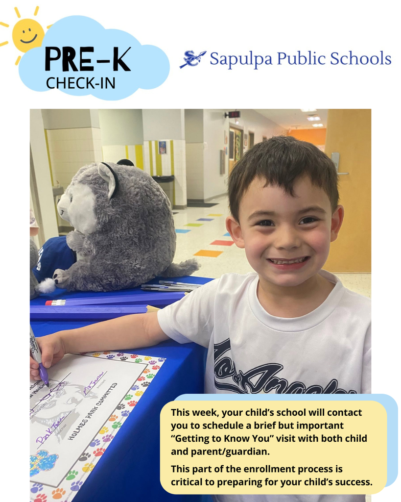 Enrolled in Pre-K? Please expect an email or call from your child's school this week to schedule a brief visit to get to know you. Both child and parent/guardian will attend the brief visit. This part of the enrollment process is important to prepare for your child's success in Pre-K and beyond.