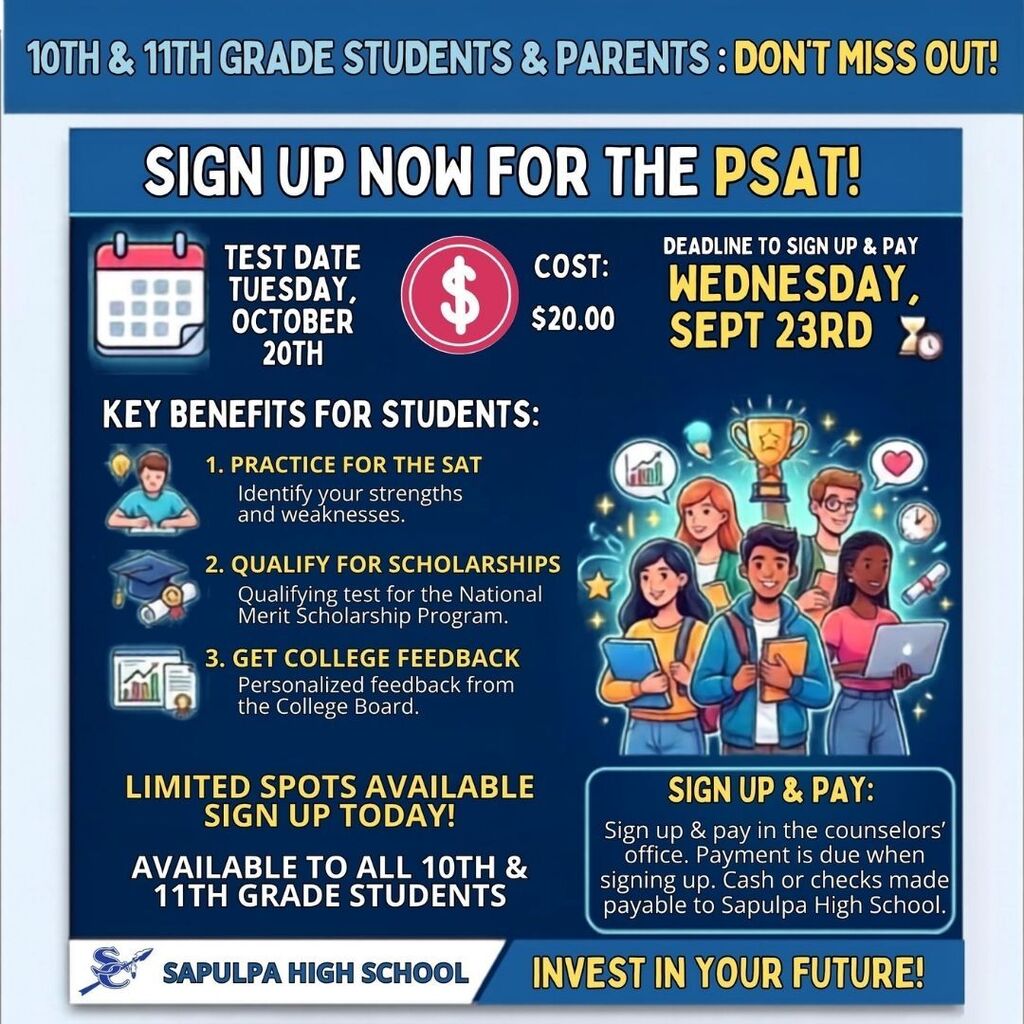 PSAT Sign up Information