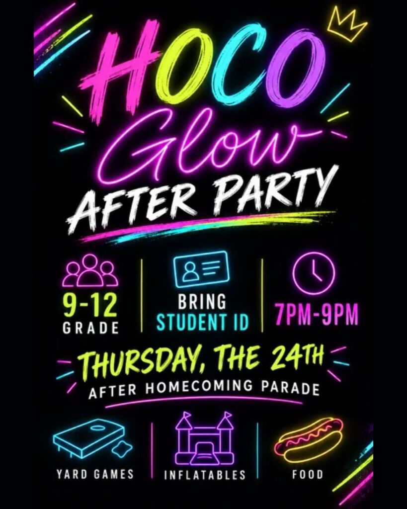 Homecoming Glow Party