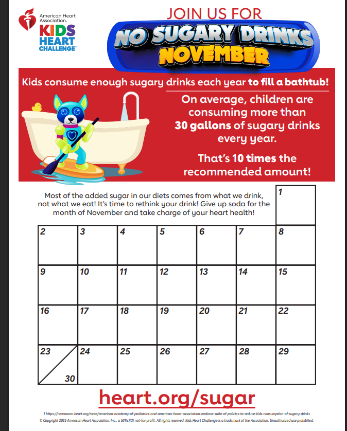 No Sugary Drinks November