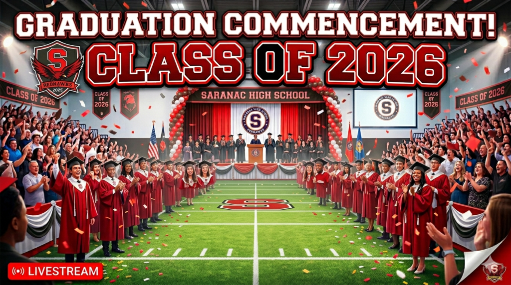 A AI generated image depicting graduation commencement for the class of 2026.