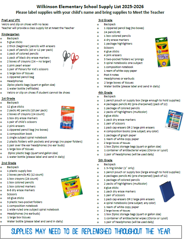 Supply List