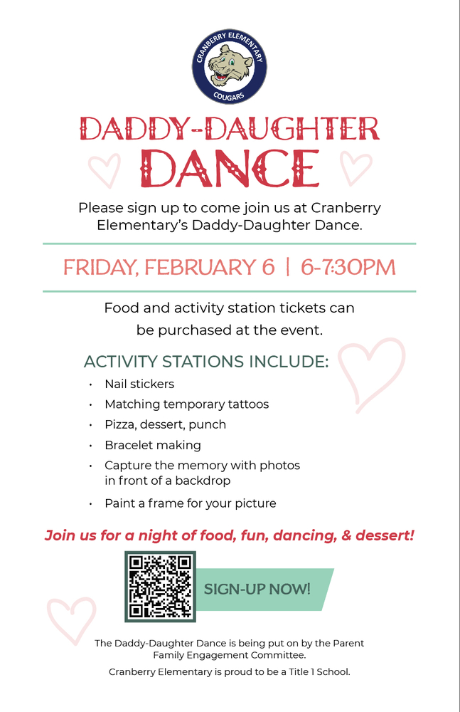 February 6 - Daddy Daughter Dance